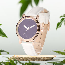 Mauve Lila initial monogram eWatch Watch Watch Armbandsur