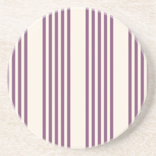 Mauve lila och beige fem rand mönster underlägg