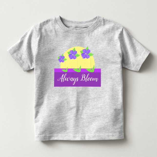 Mauve Lila och Gult T Shirt (Framsida)