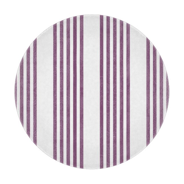 Mauve lila och vit fem rand mönster (Framsidan)