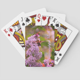 Mauve Lilac Blommigt Casinokort