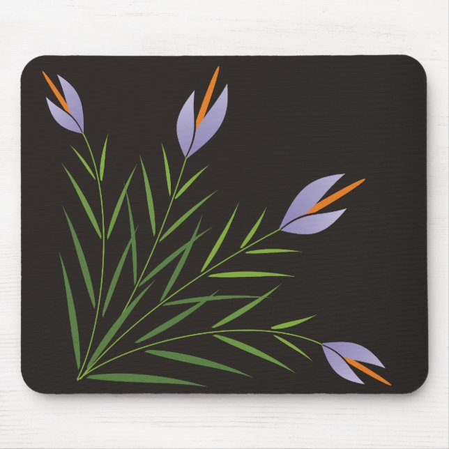 Mauve lily Mousepad Musmatta (Framsidan)