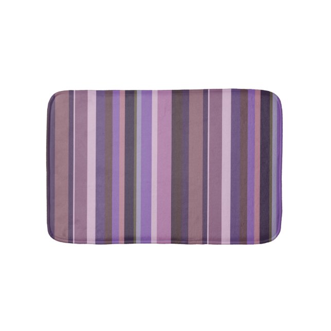 Mauve lodrät rand badrumsmatta (Framsidan)