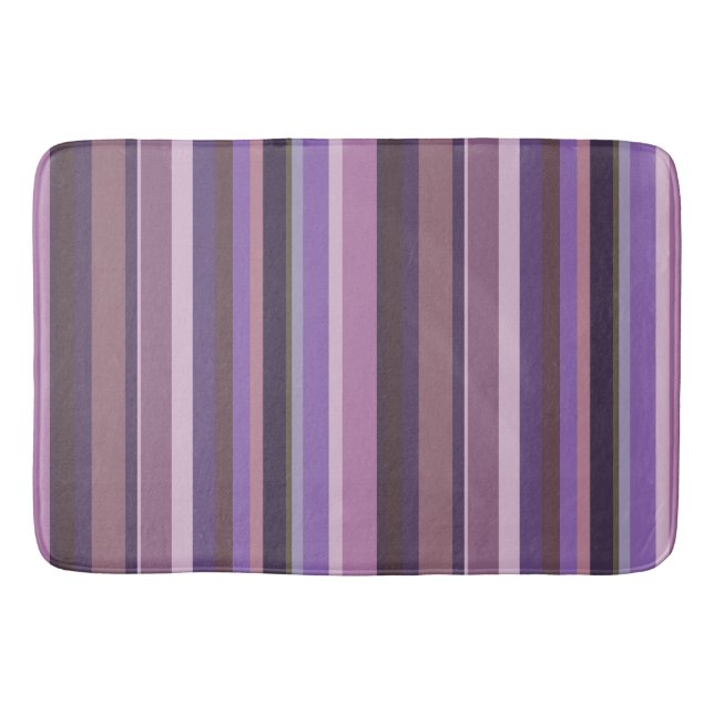 Mauve lodrät rand badrumsmatta (Framsidan)