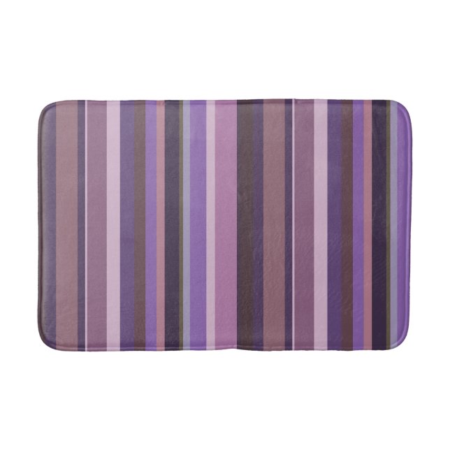Mauve lodrät rand badrumsmatta (Framsidan)