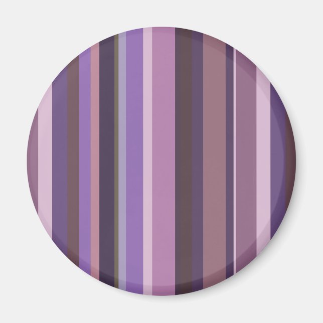 Mauve lodrät rand magnet (Framsidan)