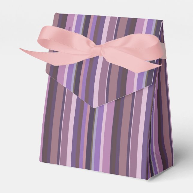 Mauve lodrät rand presentaskar (Framsidan Sidan)