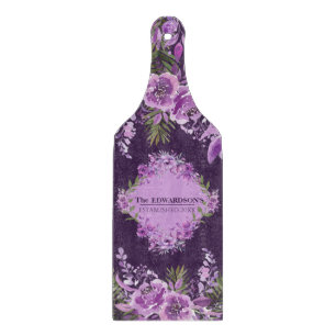 Mauve Meadows: En blomstertapet skärbräda