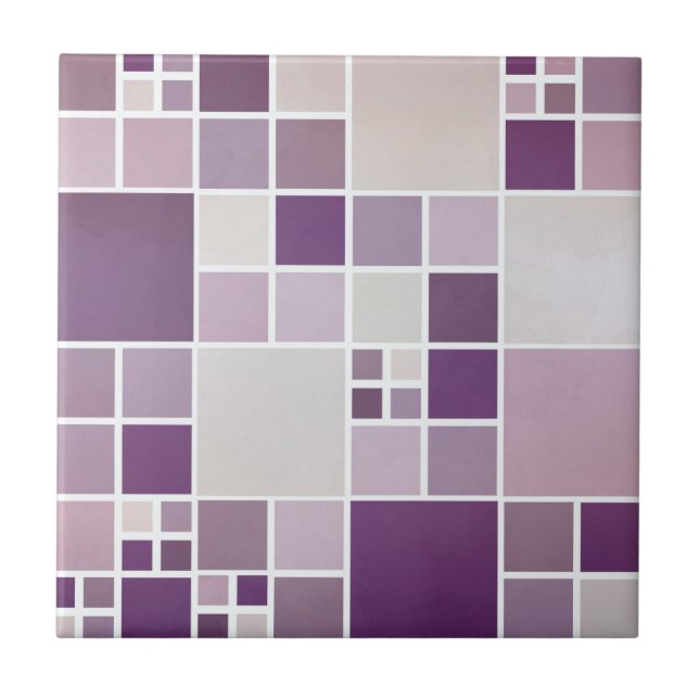 Mauve Mosaic Mönster Kitchen Bathroom Tile Kakelplatta (Framsidan)