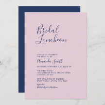 Mauve & Navy | Enkel Luncheon med minimal Möhippa