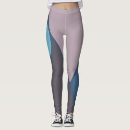 Mauve och blå bild II Leggings