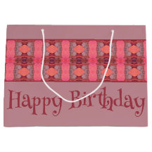 Mauve och Peach Patterned Designer