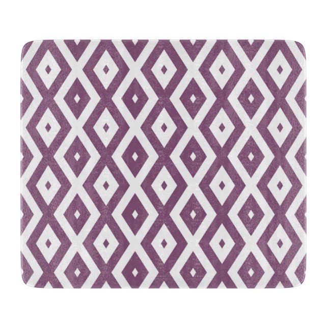 Mauve och vit diamant mönster (Framsidan)
