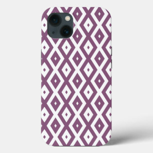 Mauve och vit diamant mönster Fodral-Mate iPhone c