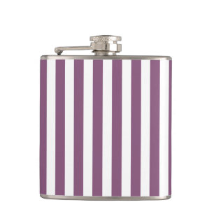 Mauve och white candy rand fickplunta