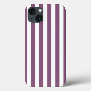 Mauve och white candy rand Fodral-Mate iPhone cas