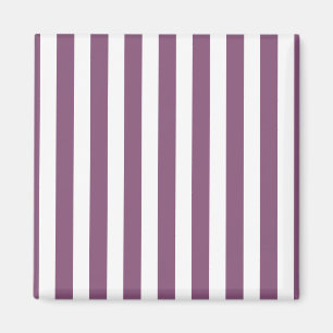 Mauve och white candy rand magnet