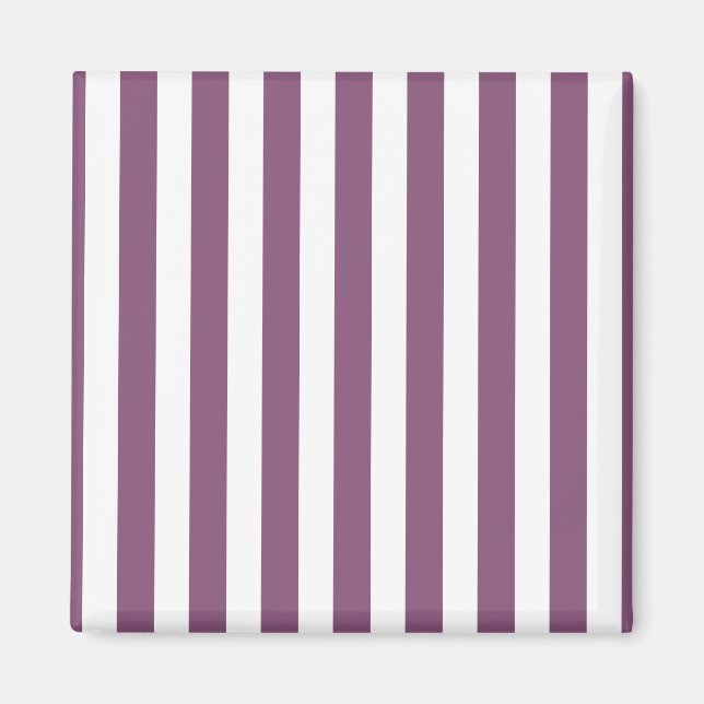 Mauve och white candy rand magnet (Framsidan)