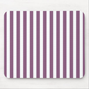 Mauve och white candy rand musmatta