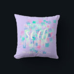 Mauve Pastel Färg 80 Birthday Anpassningsbar Pillo Kudde<br><div class="desc">80:e födelsedag Pillow med anpassadets vita bokstäver på abstrakt utformning av små fyrkanter och lila bättre bakgrund i färg (anpassade). Andra modeller inom rosa och akvat färg finns tillgängliga. Glöm inte hela samlingen.</div>