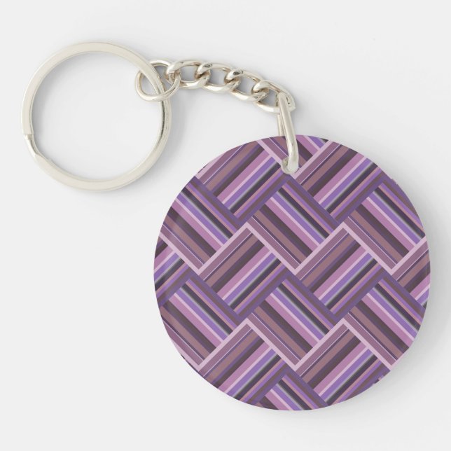 Mauve rand diagonalväv mönster (Framsidan)