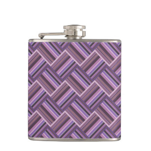 Mauve rand diagonalväv mönster fickplunta