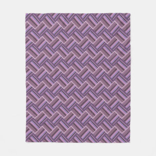 Mauve rand diagonalväv mönster fleecefilt