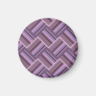 Mauve rand diagonalväv mönster magnet