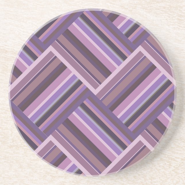 Mauve rand diagonalväv mönster underlägg (Framsidan)
