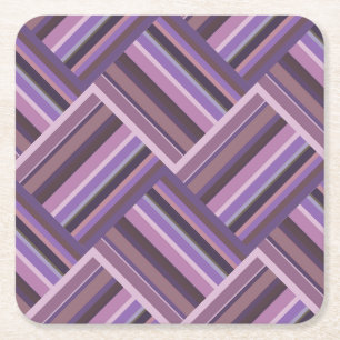 Mauve rand diagonalväv mönster underlägg papper kvadrat