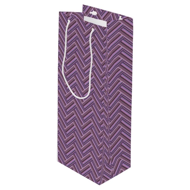 Mauve rand dubbla Västra mönster (Framsidan Vinklad)