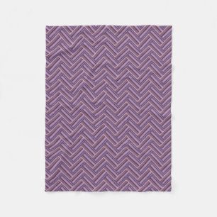 Mauve rand dubbla Västra mönster Fleecefilt