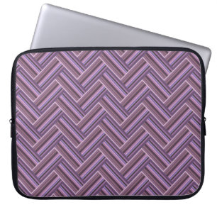 Mauve rand dubbla Västra mönster Laptop Fodral