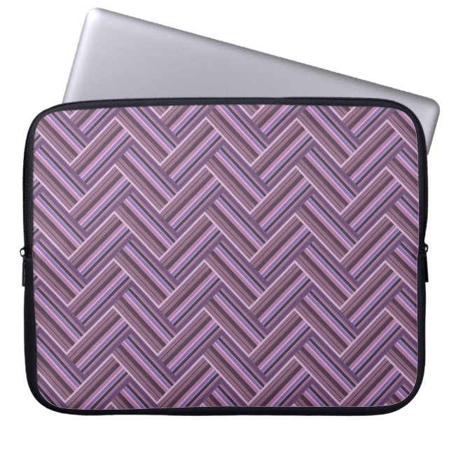 Mauve rand dubbla Västra mönster Laptop Fodral (Framsidan)