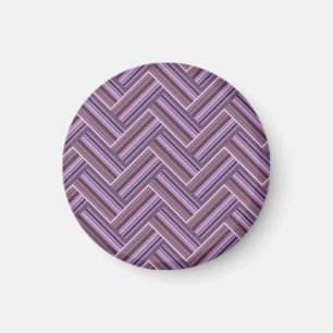 Mauve rand dubbla Västra mönster Magnet