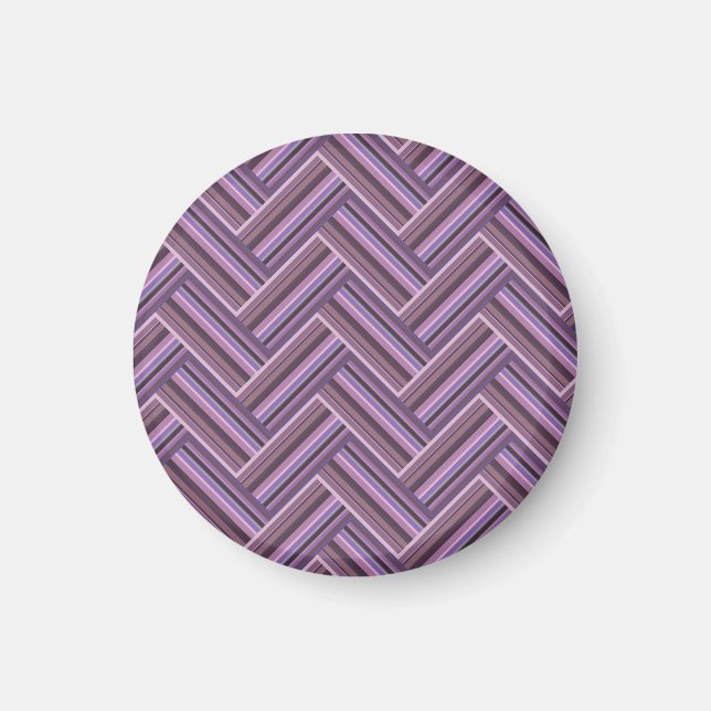 Mauve rand dubbla Västra mönster Magnet (Framsidan)