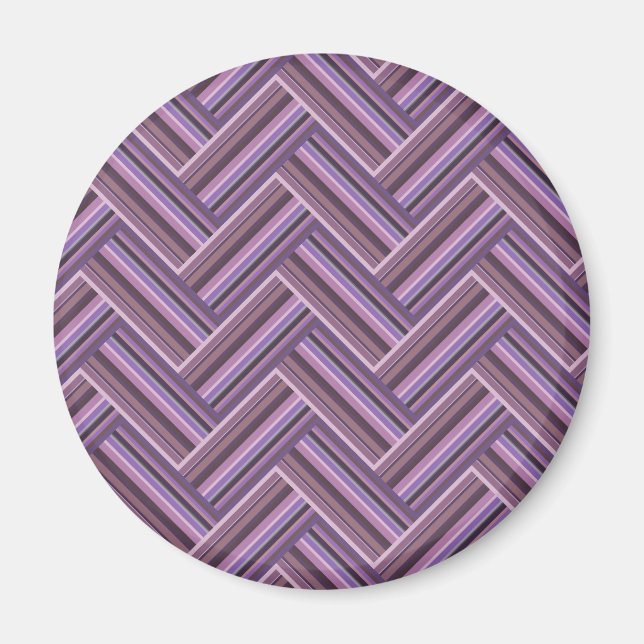 Mauve rand dubbla Västra mönster Magnet (Framsidan)