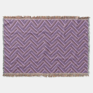 Mauve rand dubbla Västra mönster Mysfilt