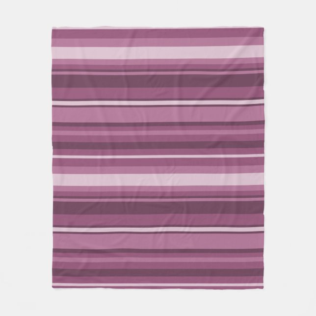 Mauve rand fleecefilt (Framsidan)
