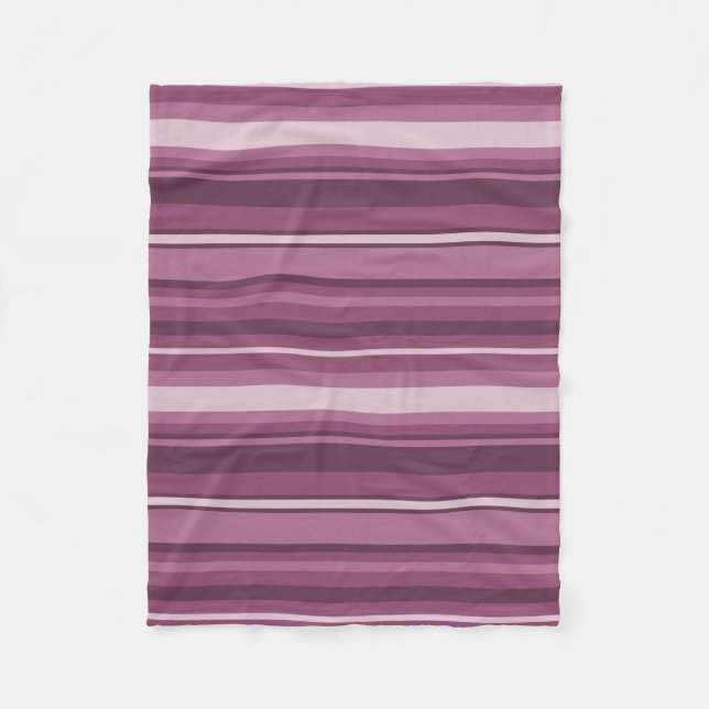 Mauve rand fleecefilt (Framsidan)