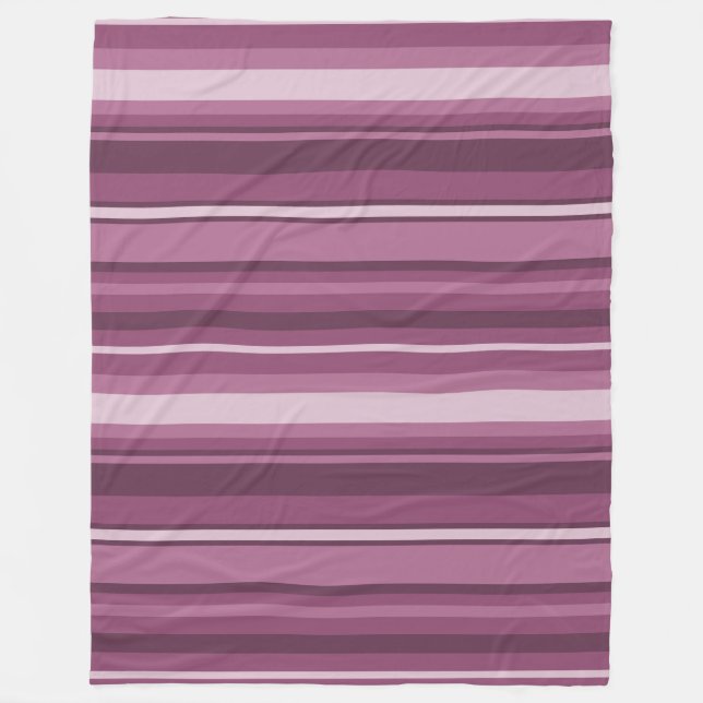 Mauve rand fleecefilt (Framsidan)