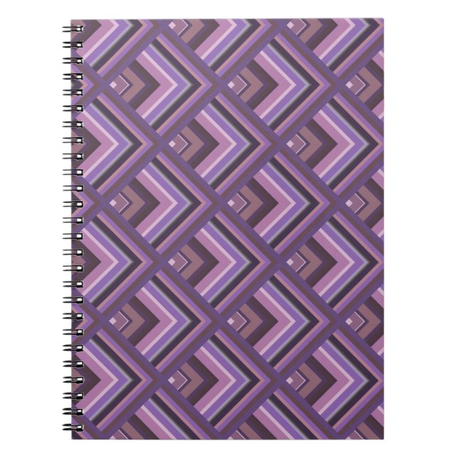 Mauve rand  mönster anteckningsbok (Framsidan)