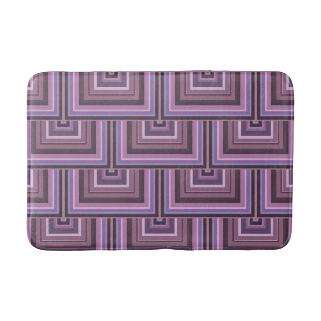 Mauve rand (mönster) badrumsmatta (Framsidan)