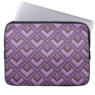 Mauve rand mönster laptop sleeve