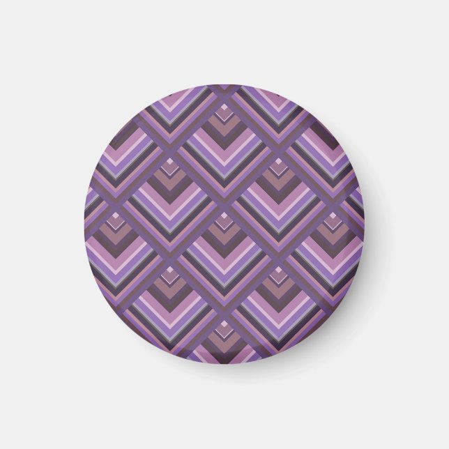 Mauve rand  mönster magnet (Framsidan)