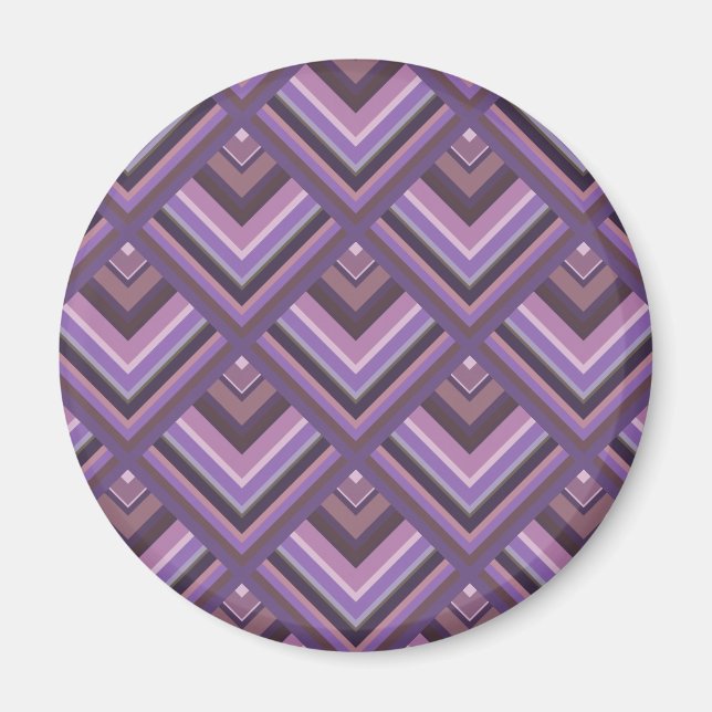 Mauve rand  mönster magnet (Framsidan)
