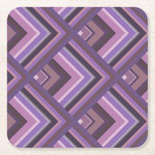 Mauve rand mönster underlägg papper kvadrat
