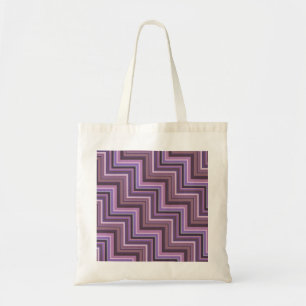 Mauve rand trappor mönster tygkasse