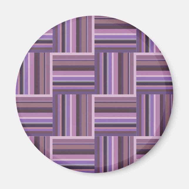 Mauve rand weave mönster magnet (Framsidan)