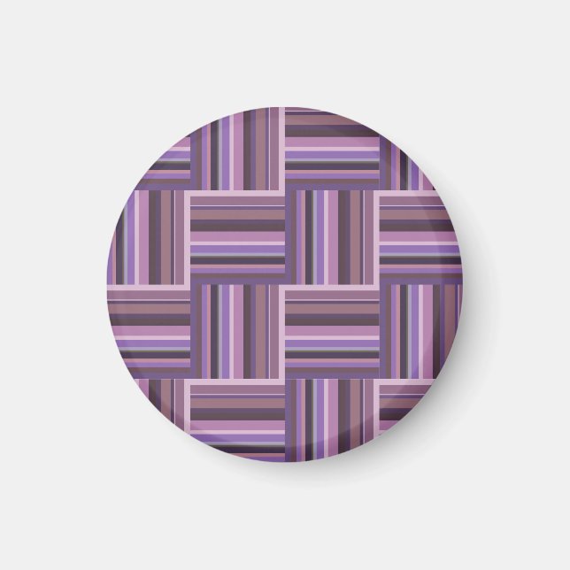 Mauve rand weave mönster magnet (Framsidan)
